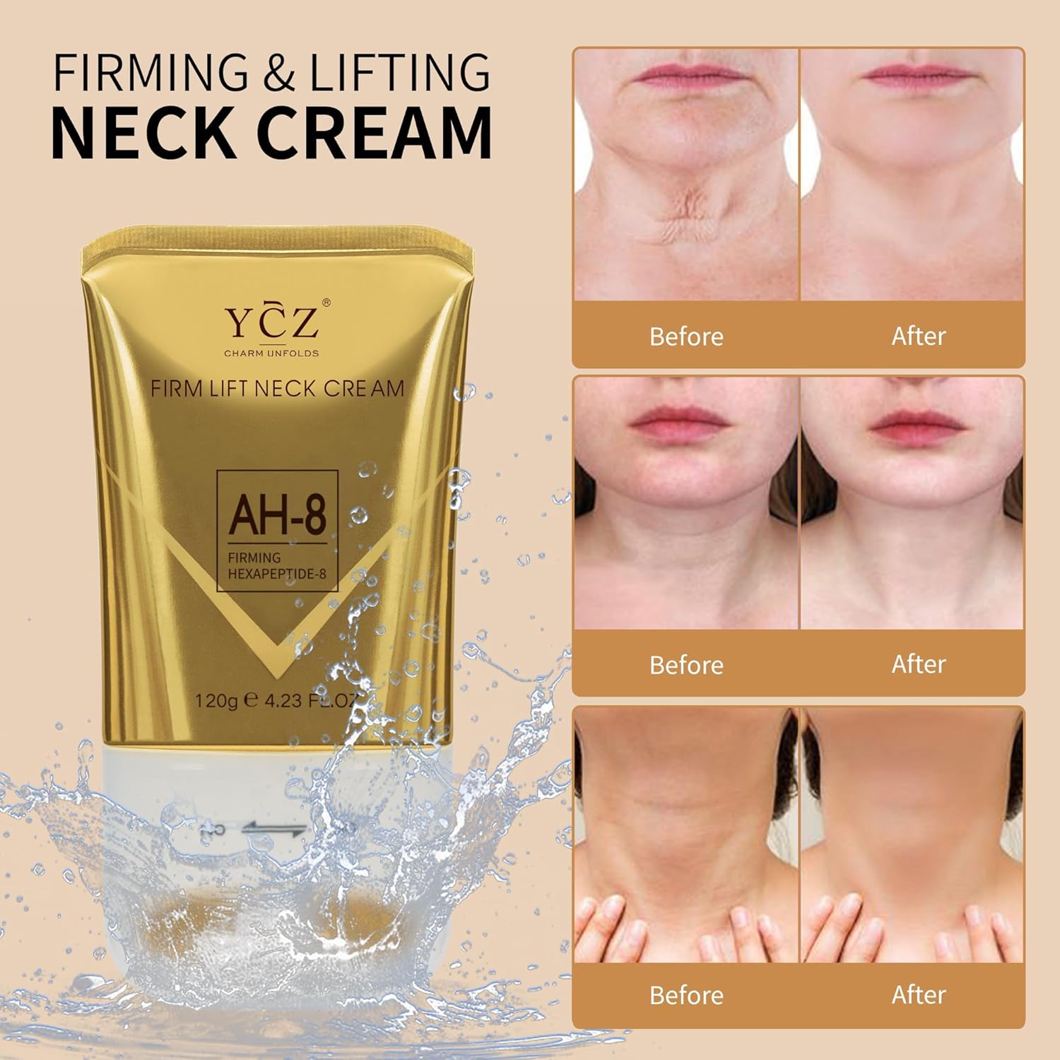 Firm the Neck. Brighten the Eyes.